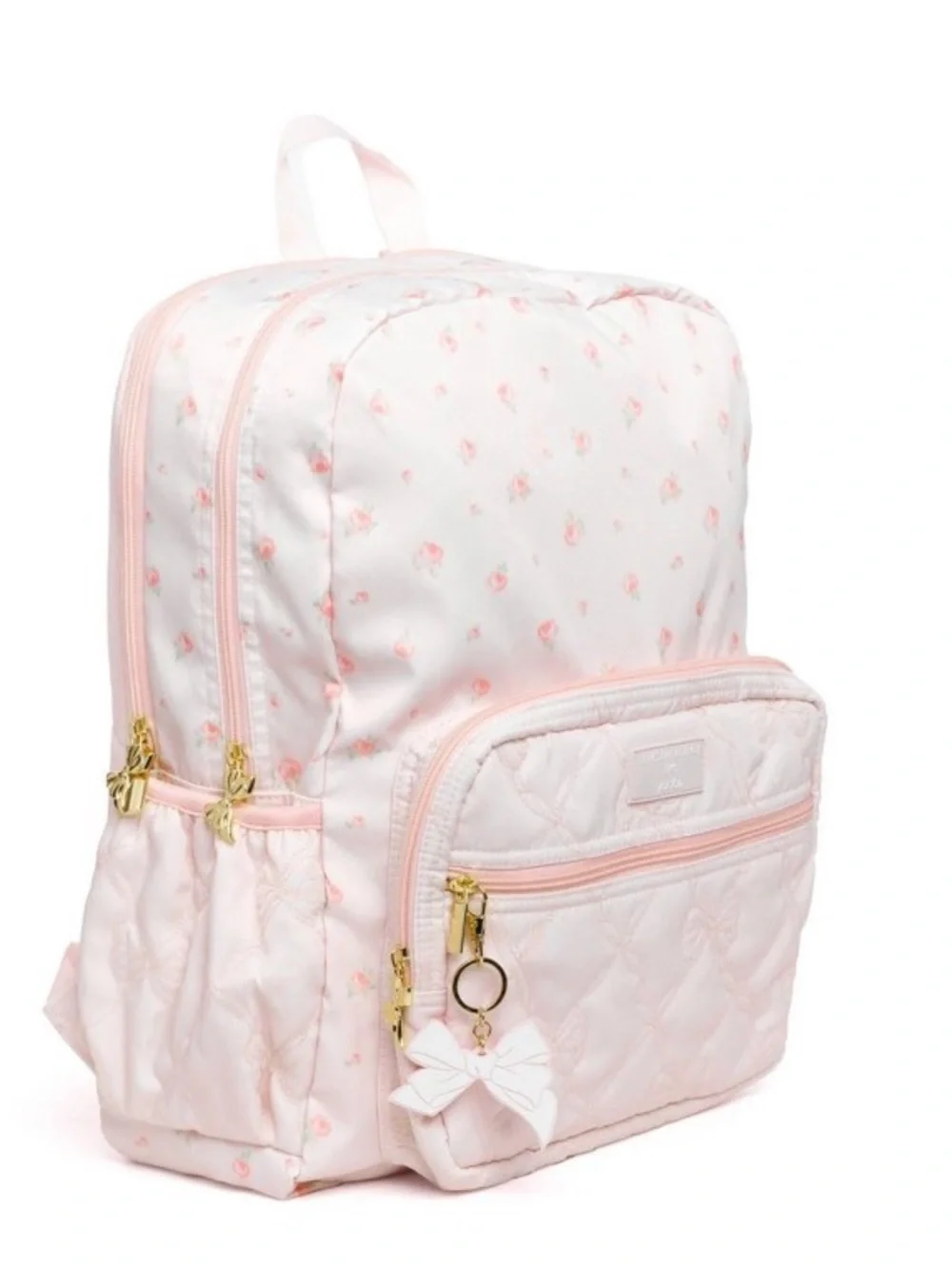 LoveShackFancy NWT  Backpack with Bow Charms and School/Office Supply Set - Picture 9 of 16